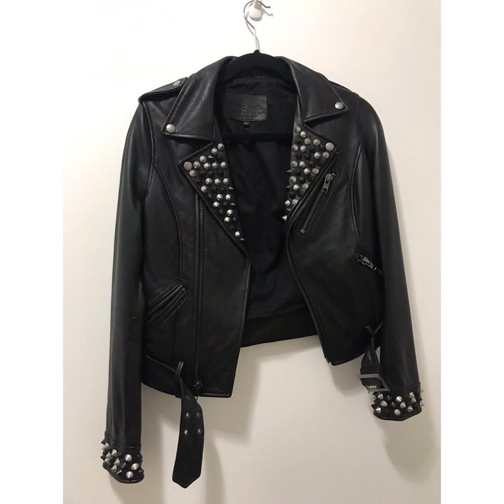 Linea Pelle Studded Real Leather Moro Jacket
